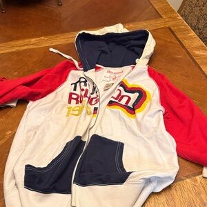 True Religion Red and White Kids Hoodie